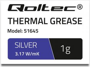 Pasta termoprzewodząca Qoltec Silver 1g (51645) 2