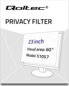 Filtr Qoltec prywatyzujący RODO 23 cale 16:9 (51057) 2
