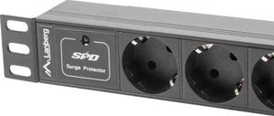 Lanberg Listwa zasilająca PDU 10'' 1U 3x Schuko 2m (PDU-03F-0200-IEC-BK) 3