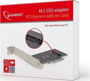 Kontroler Gembird PCIe 3.0 x4 - M.2 M-key (PEX-M2-01) 2