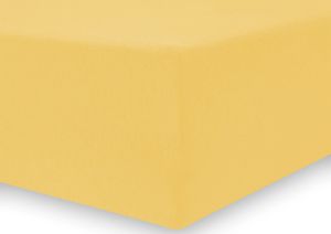 Decoking Prześcieradło Amber jersey z gumką żółty 100-120x200+30 cm 3