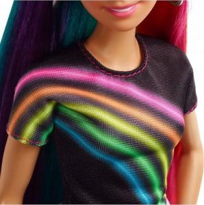 Lalka Barbie Mattel - Tęczowe włosy (FXN96) 3