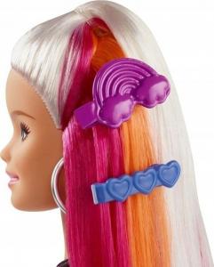 Lalka Barbie Mattel - Tęczowe włosy (FXN96) 4