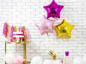 Party Deco Balon foliowy Gwiazdka, jasny różowy, 48cm uniwersalny 4