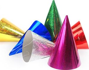 Party Deco Czapeczka urodzinowa, holograficzna, mix, 16 cm, 120 szt. uniwersalny 2
