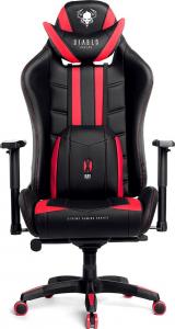 Fotel Diablo Chairs X-RAY King Size XL Czarno-Czerwony 2