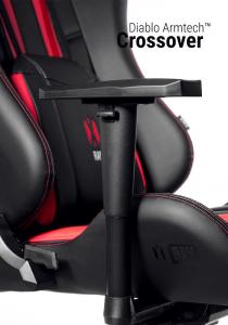 Fotel Diablo Chairs X-RAY King Size XL Czarno-Czerwony 10