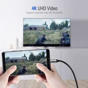 Kabel USB Ugreen USB-C - HDMI 1.5 m Srebrny (50570) 2