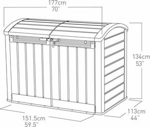 Szafa ogrodowa Keter szfa ogrodowa STOREITOUT ULTRA SHED C-WODBRW-EE STD uniwersalny 9