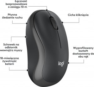 Klawiatura + mysz Logitech MK295 Silent Wireless Combo (920-009800) 6