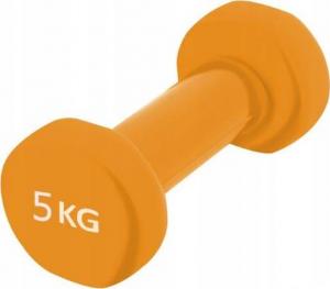 4fizjo hantle gumowane 2x5kg (pomarańczowe) 2