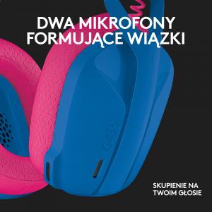 Słuchawki Logitech G435 Niebieskie (981-001062) 4