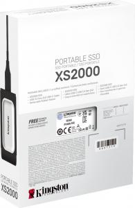 Dysk zewnętrzny SSD Kingston XS2000 1TB Czarno-srebrny (SXS2000/1000G) 6