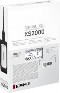Dysk zewnętrzny SSD Kingston XS2000 500GB Czarno-srebrny (SXS2000/500G) 6
