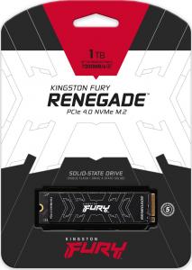 Dysk SSD Kingston Fury Renegade 1TB M.2 2280 PCI-E x4 Gen4 NVMe (SFYRS/1000G ) 5