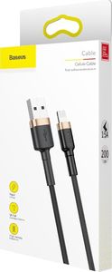 Kabel USB Baseus USB-A - Lightning 2 m Czarno-złoty (CALKLF-CV1) 9