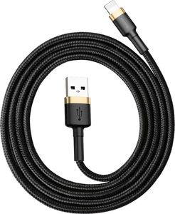 Kabel USB Baseus USB-A - Lightning 1 m Czarno-złoty (CALKLF-BV1) 5