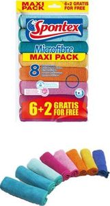 Spontex Ścierka Microfibre 6+2szt 19700052 2