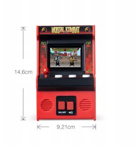 Basic Fun Mini Automat Konsola Przenośna Gra Retro Mortal Kombat Arcade Classics / 09661 7