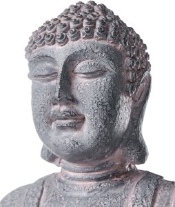 Beliani Fontanna ogrodowa LED URLANTE Budda Szary 8