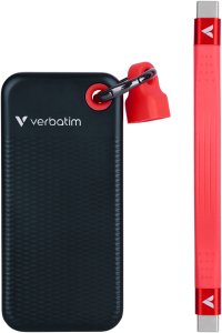 Dysk zewnętrzny SSD Verbatim Pocket 256GB Czarno-czerwony (.) 3