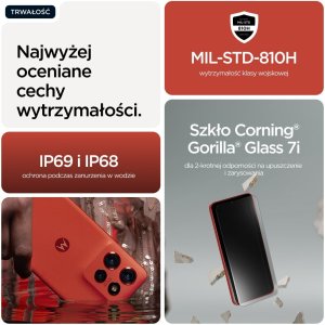 Smartfon Motorola Edge 60 Neo + Moto Buds 5G 8/256GB Czerwony  (PBA80035ITA) 7