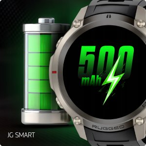 Smartwatch JG Smart SMARTWATCH MĘSKI ZEGAREK WODOODPORNY GPS MAPY ROZMOWY MENU PL AMOLED 500mAh 12