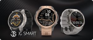 Smartwatch JG Smart SMARTWATCH MĘSKI ZEGAREK WODOODPORNY GPS MAPY ROZMOWY MENU PL AMOLED 500mAh 15