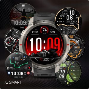 Smartwatch JG Smart SMARTWATCH MĘSKI ZEGAREK WODOODPORNY GPS MAPY ROZMOWY MENU PL AMOLED 500mAh 5