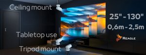 Projektor Reagle RZUTNIK MINI PROJEKTOR LED ANDROID 14 PRZENOŚNY 4K SMART TV WIFI MODEL 2026 REAGLE 5