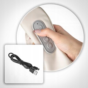 Masażer ZAM Masażer do szyi karku ramion masaż bezprzewodowy relaks grzejacy USB-C 4