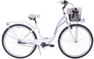 Kozbike Rower miejski 28 Kozbike K25 3bieg biały (przerzutka Sturmey Archer) (J8) 3