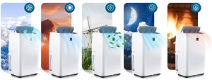 Klimatyzator Berdsen Klimatyzator przenośny z uszczelką 14000 BTU osuszacz grzanie Berdsen BD-581 EDUKAMP 16