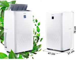 Klimatyzator Berdsen Klimatyzator przenośny z uszczelką 14000 BTU osuszacz grzanie Berdsen BD-581 EDUKAMP 4