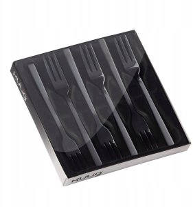 Kulig 6 widelczyków do ciasta Piano black w pudełku 29606 2