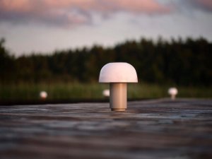 Lampa stołowa Zone Lampa bezprzewodowa Harvest Moon Ume 22 cm Grey 29959 3