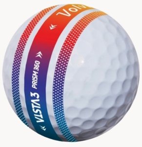 Volvik Piłki golfowe VOLVIK VISTA3 PRISM 360 (białe z paskami 360, 12 szt.) 2
