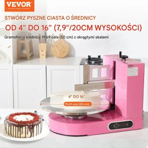 PrzydaSie Maszyna do dekorowania tortów obrotowa 10-40 cm regulacja do cukierni 3