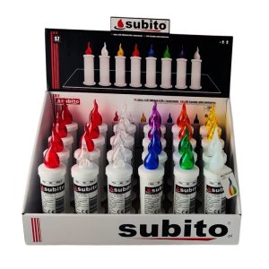 Dekoracja świąteczna Subito Wkłady LED do zniczy kapliczek SUBITO S7 mix 24 sztuki 3