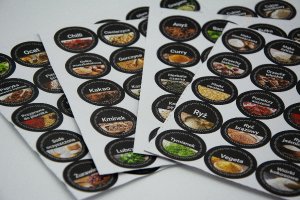 SHOPUJ.PL Pojemniki na przyprawy 24 szt okrągłe słoiki 120ML 4