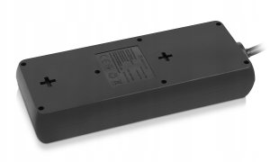 Listwa zasilająca Kerg Listwa Zasilająca z Uziemieniem 8 Gniazd + USB A + USB C 2,1A 3m REAL-EL 9