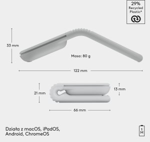 Mysz Logitech Mobi Fold biała (910-007631) 32