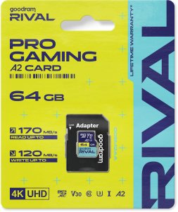 Karta GoodRam Rival MicroSDXC 64 GB Class 10 UHS-II/U3 A2 V30 (GGSM2AA-0640R12) 2