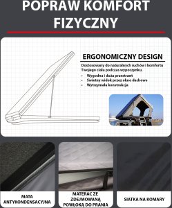 Einparts Automotive EINPARTS Namiot dachowy EPTENT05 Z materacem 50mm i oknem dachowym sky roof 8