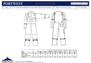 Portwest FR53 - Kombinezon ocieplany trudnopalny i antystatyczny - czerwony M 8