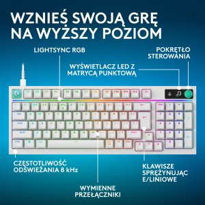 Klawiatura Logitech Logitech G316 X 98 - White - (US) Intl 2
