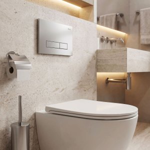 Zestaw podtynkowy Rea Stelaż Slim 024N do mis WC z przyciskiem HD Satin 2