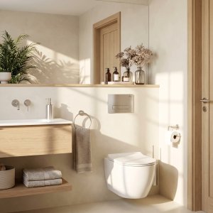 Zestaw podtynkowy Rea Stelaż Slim 024N do mis WC z przyciskiem HD Satin 4
