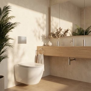Zestaw podtynkowy Rea Stelaż Slim 024N do mis WC z przyciskiem HD Satin 9