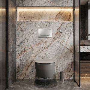 Zestaw podtynkowy Rea Stelaż Slim 024N do mis WC z przyciskiem HD Satin 10